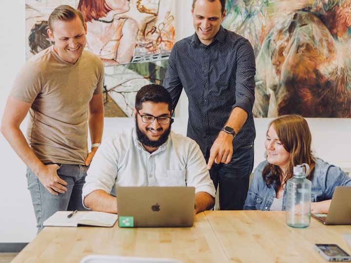 Agency content team working together